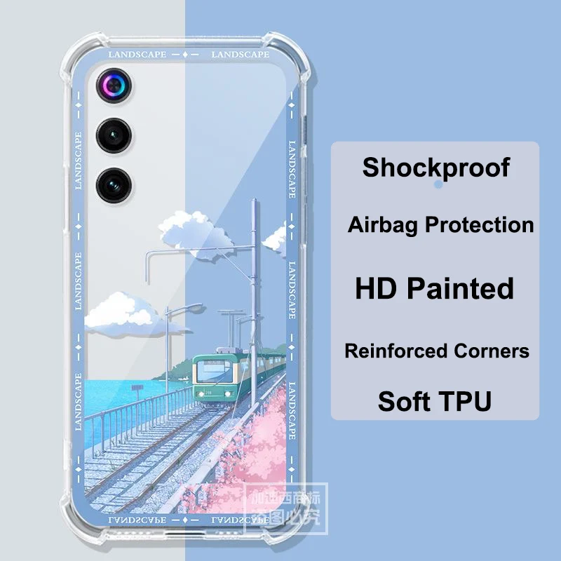 Clear Airbag Silicone TPU Shockproof Back Cover - Golden Saga Edition
