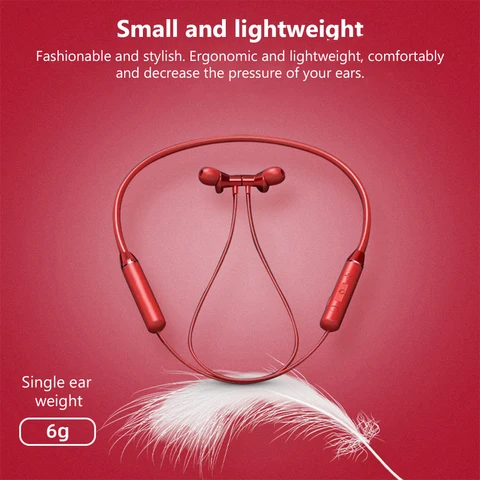 Magnetic Wireless Bluetooth Control Earphones Neckband Stereo Sports Headset Earbuds Headphones With Mic For All Phones
