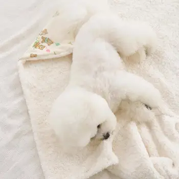 Pet Blanket For Cats Bear Pattern Soft Kitten Blanket Cat Cloak Blanket Puppy Blanket Dog Blanket Pet Blanket For Bed Couch Car 4