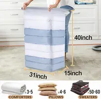 12 Pack Vacuum Storage Bags Space Saver, Jumbo Cube 31x40x15 Inch, Extra Large Vacuum Seale Bags for Comforters Blankets, Beddin 2