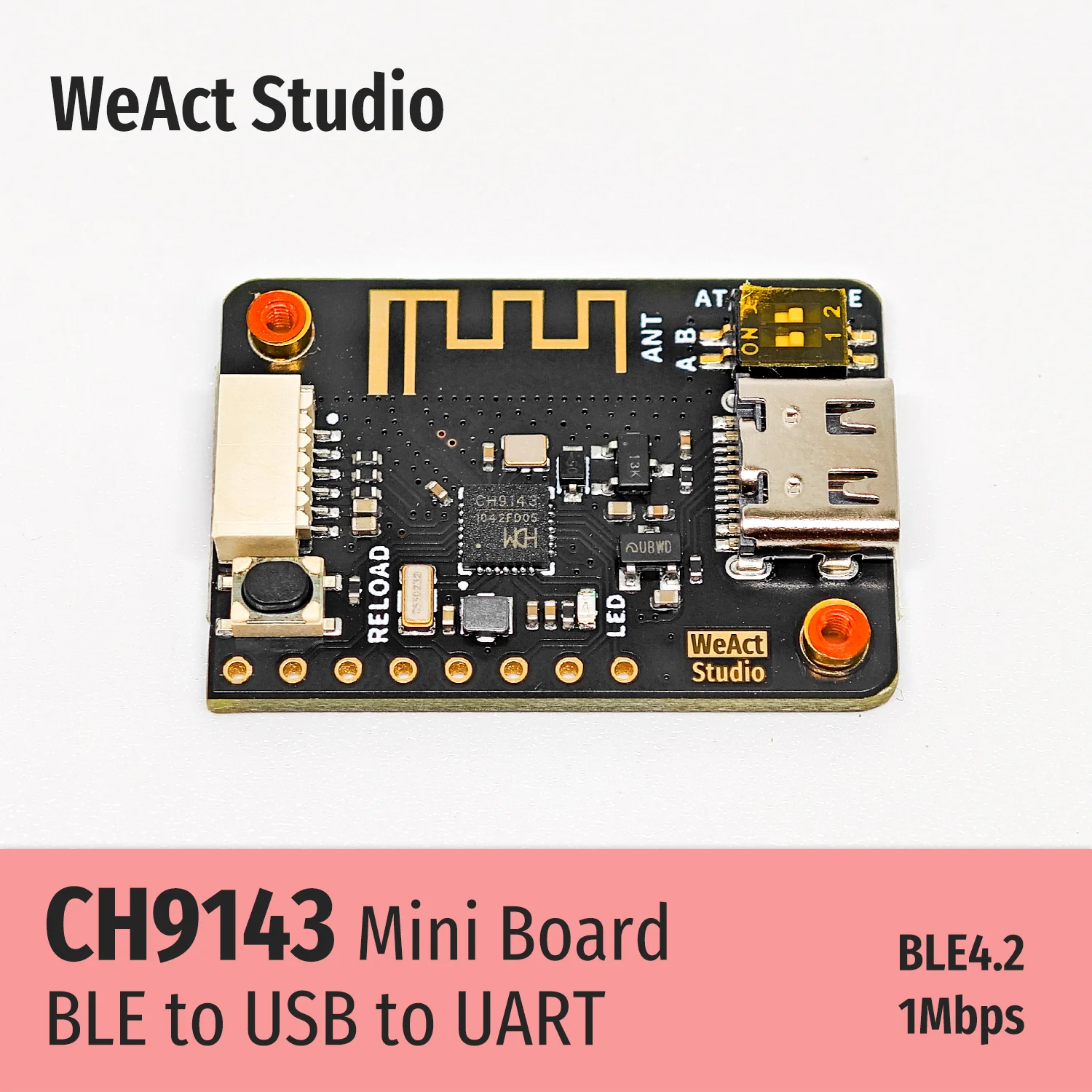 Módulo Ble Uart Usb para Serial Ttl Ch340 Weact-ch9143 - Imagem 5