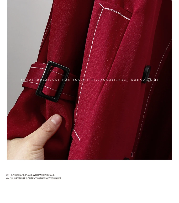 SuperAen Elegant Solid Color Trench Women's 2023 Autumn New England Style Vintage Turn-down Collar Loose Casual Coat
