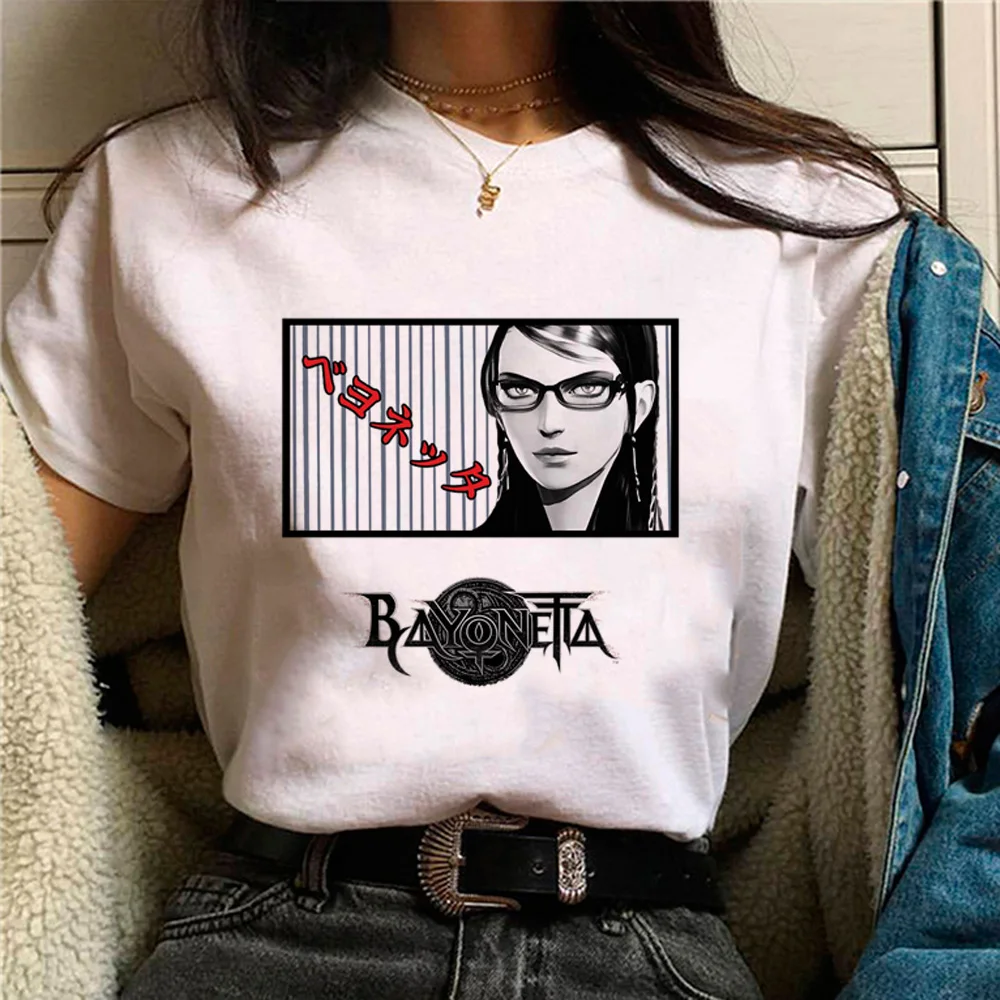 Baionetta Tshirt Donna Comic Manga Tshirt Donna 2000S Y2K Vestiti