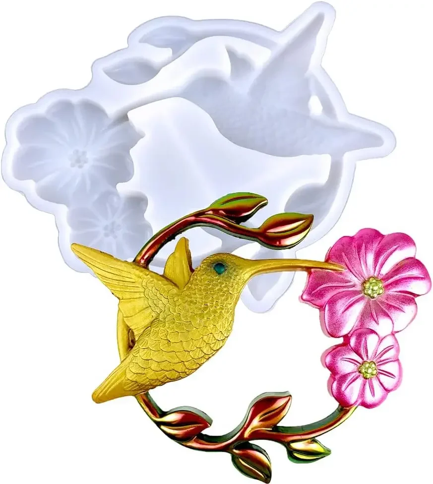 Hummingbird epoxy mold, Halloween decoration pendant mold, home decoration, Christmas gift