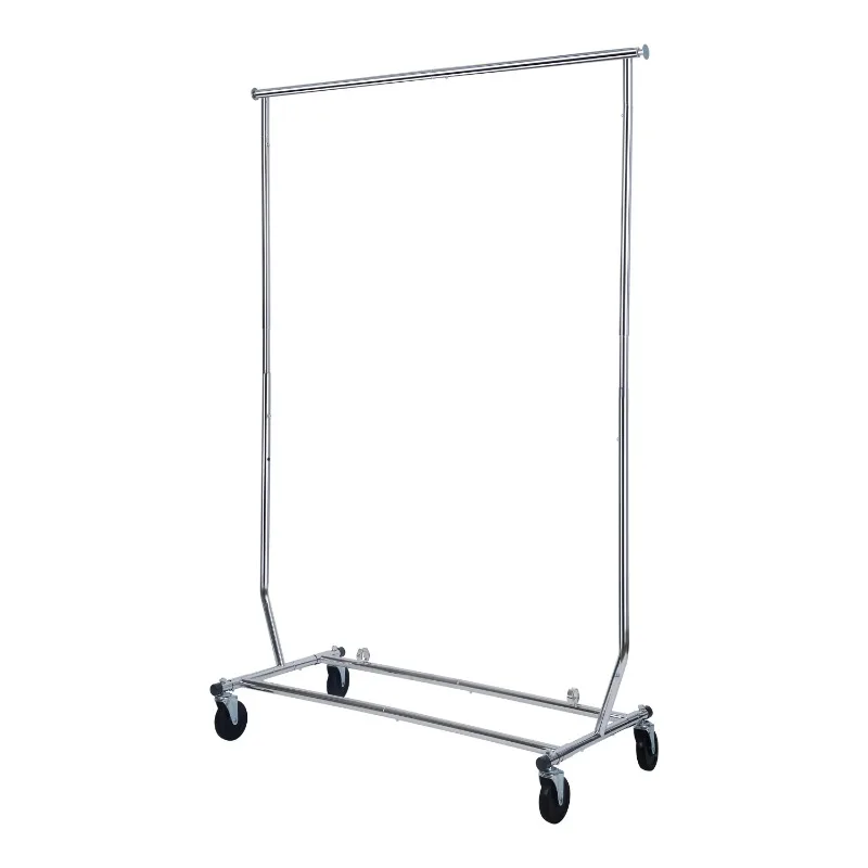 

Folding Adjustable Garment Rack, Chrome color