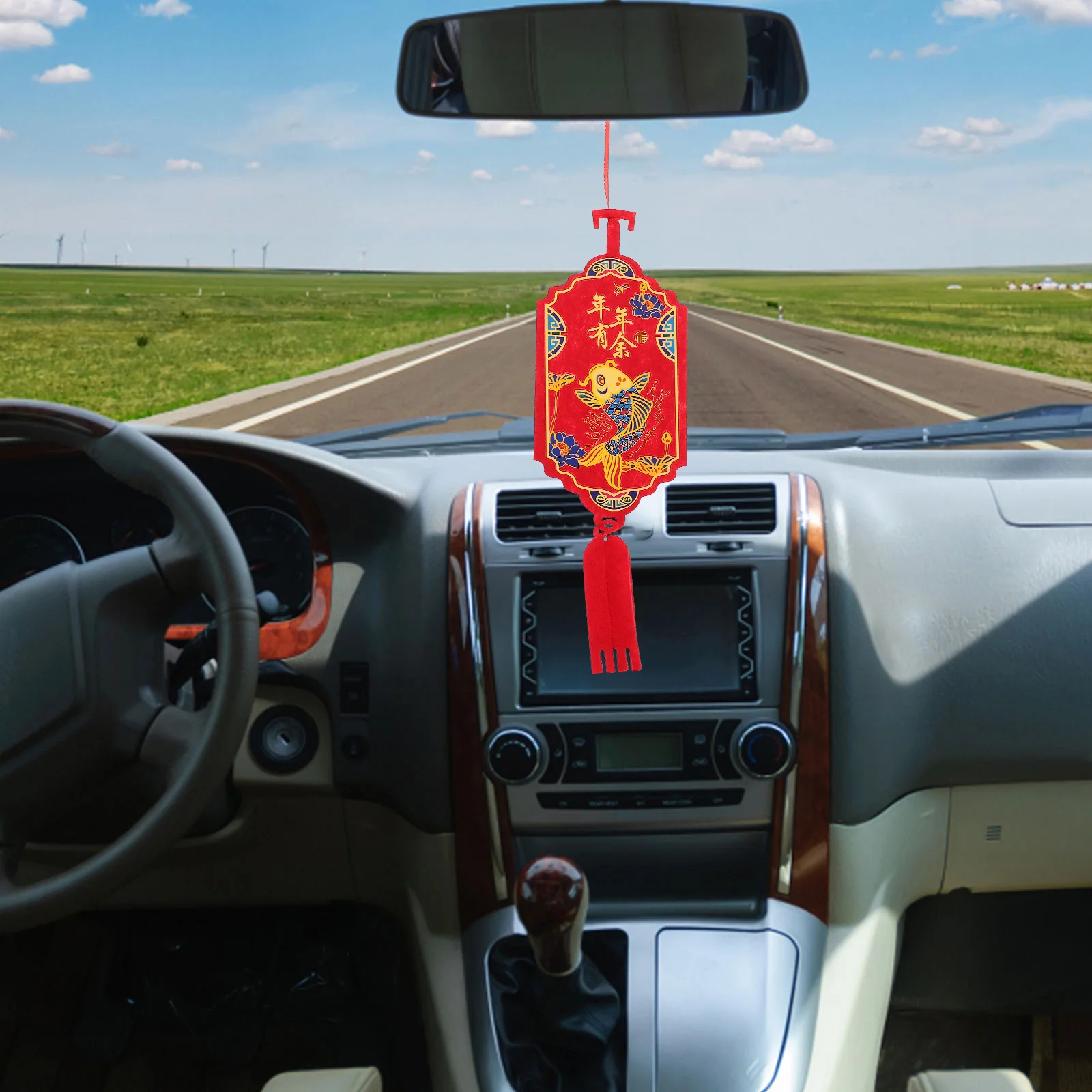 

Chinese New Year Decorations Bathroom Car Pendant The Lid Gift Bonsai Spring Festival