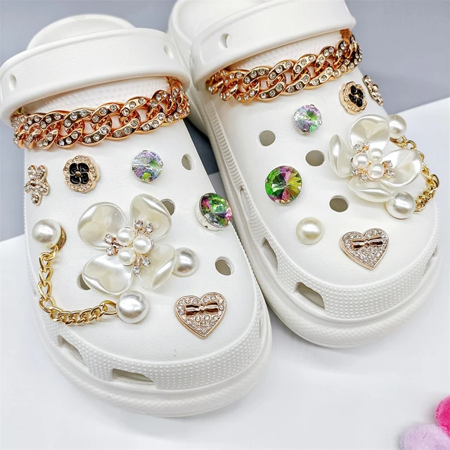 Shoe Charms for Crocs DIY 3D Stereoscopic Shoe Buckle Decoration Flower  Croc Shoe Charm Accessories Girl Party Gift