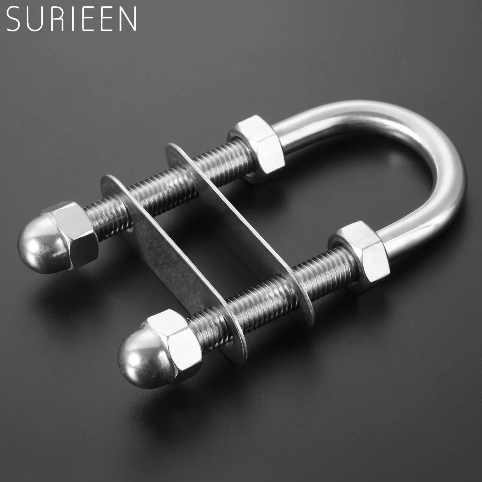 Surieen 1Pc Bow Stern Eye U Bolt 316 Acciaio Inossidabile Boat Marine Bolt Rope And Rigging Shrouds M12 X 130 Accessori Per Barche Per Yacht