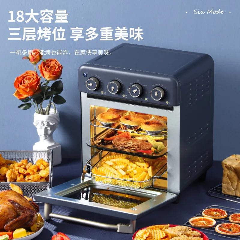 

18L Household Multi-purpose Air Oven Fryer All-in-one Electric Fryer Cake Bread Air Fryer Toaster Oven Hornos Para Panaderia