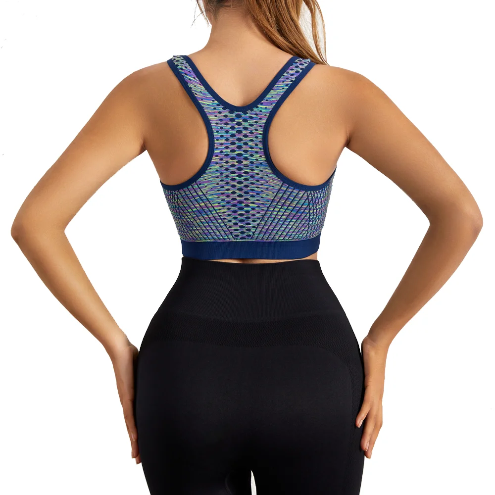 Women Sports Bra Front Zipper Sports Bra Breathable Shock-proof Underwear High Impact Yoga Bra Running Vest Fitness Workout Tops Best Sellers In Sports & Entertainment