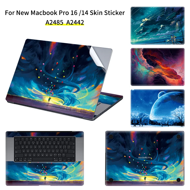 

Laptop Skin Cover for 2022 Macbookair 13.6 A2681 M2/m1 Pro 2021 A2338 Decal Sticker A2442/A2485 New macbook pro14/16 Protective