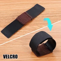 2/4/6PCS Non-Slip Chair Leg Felt Pads Table Foot Holder Hook Loop Fasteners for Office Chair U-shaped Iron Pipe Protection Cover 2