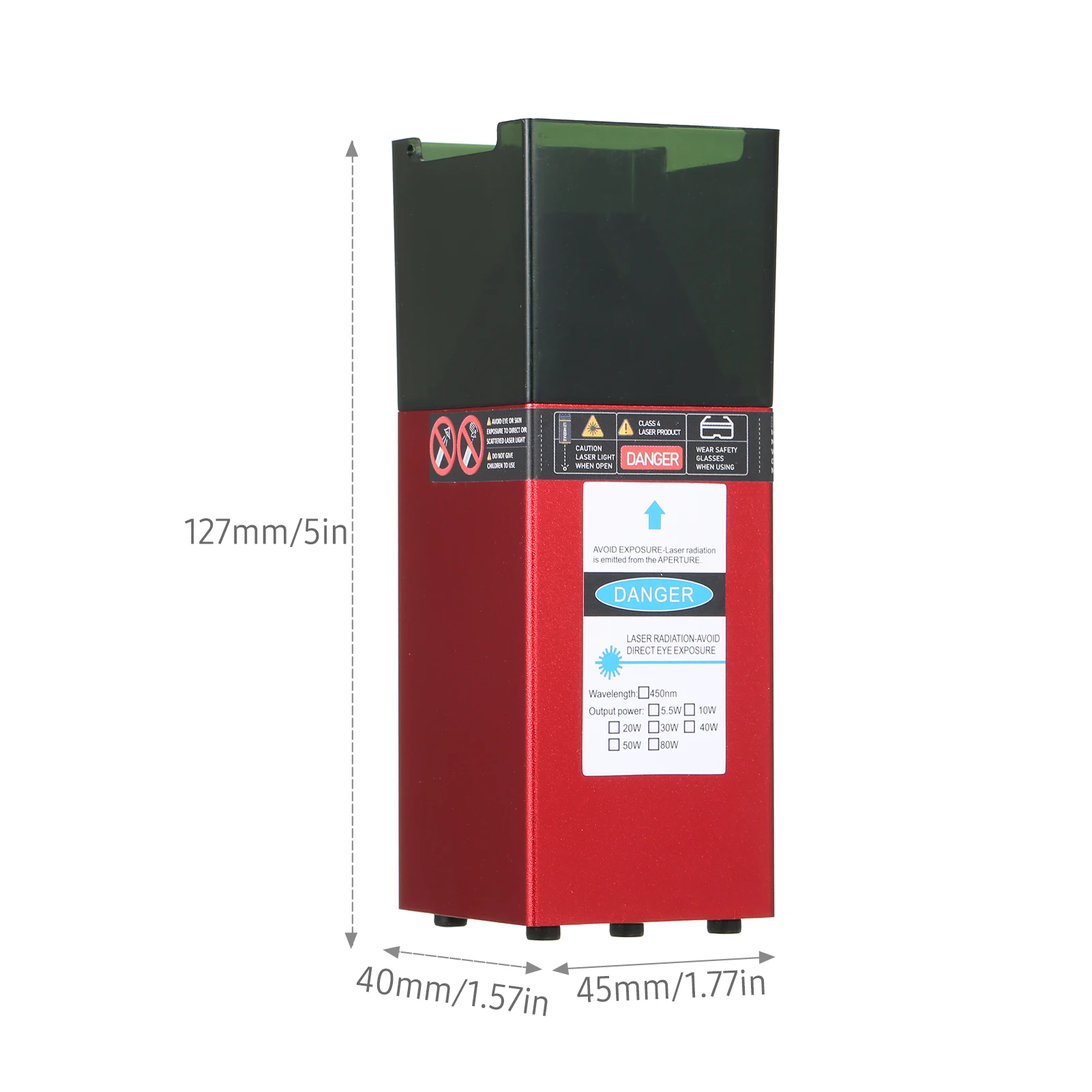 Laser Engraving Machine 10W 20W 30W 40W 80W Laser Module 450nm Engraving Laser Head Fixed Focal Length High Precision Engraving For CNC Engraver