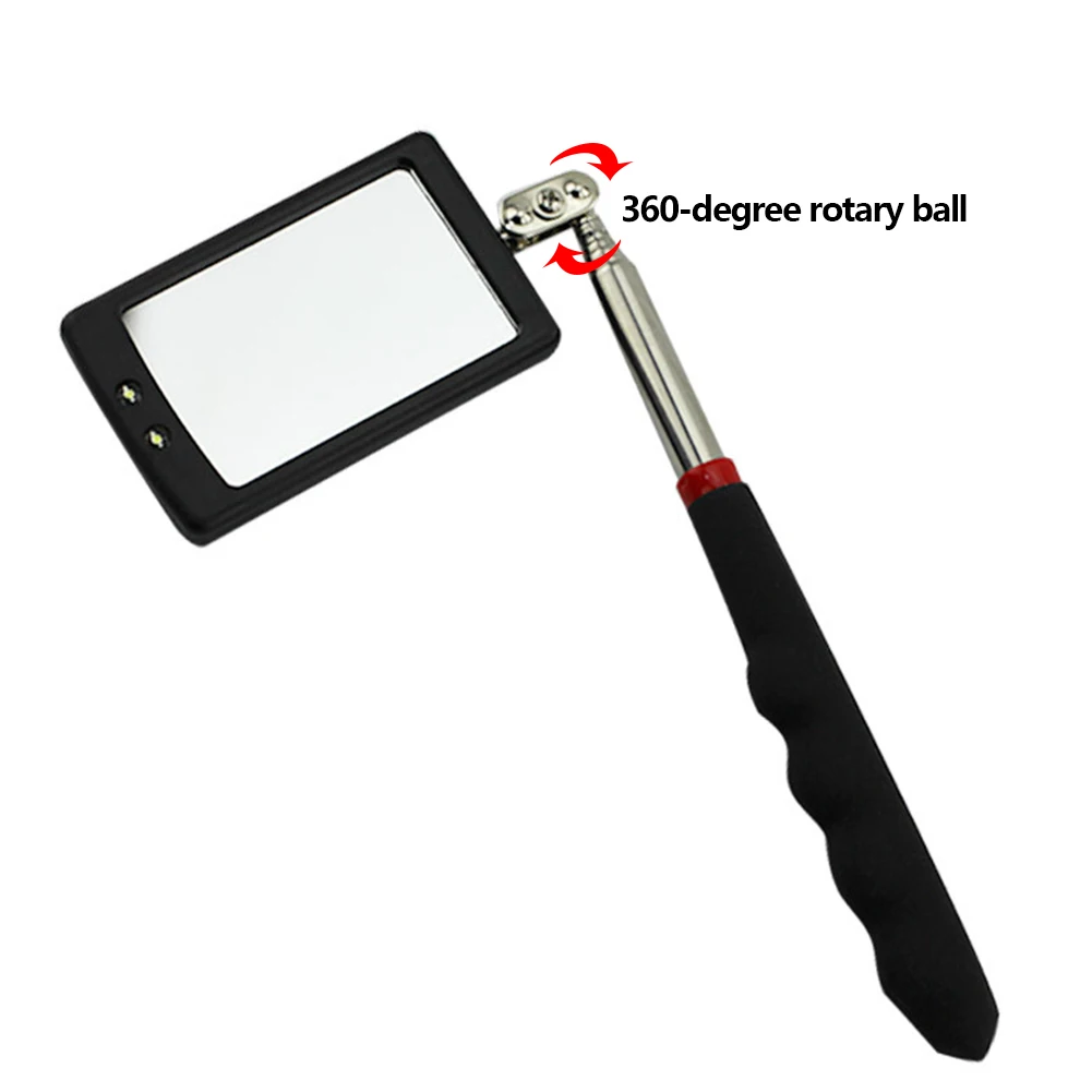 1PC Folding Mirror Universal Endoscope Flaw Car Detection Tool With 2 1pc-folding-mirror-universal-endoscope-flaw-car-detection-tool-with-2