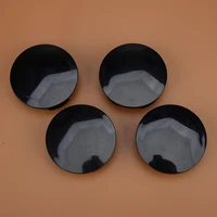 4pcs 57mm Universal Car Wheel Center Hub Cap Cover Black ABS 1