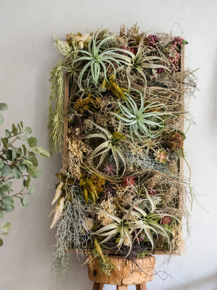 アウトレット 店舗 日本 壁の装飾用の人工多肉植物 ハンギングフォトフレーム 緑色の壁の装飾 立体装飾 東京都で新たに Ww Southern Eye Com