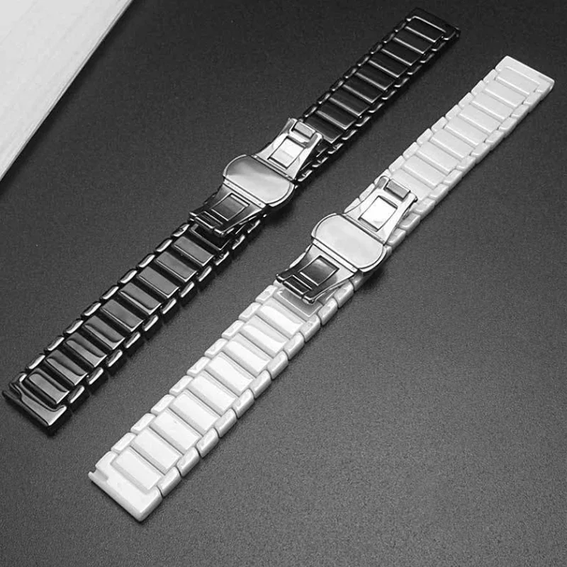 20mm Ceramic Strap for HUAWEI WATCH GT 3Pro 43mm Stainless Steel Bracelet Band for Huawei Watch GT3 42mm GT2 42mm Wristband