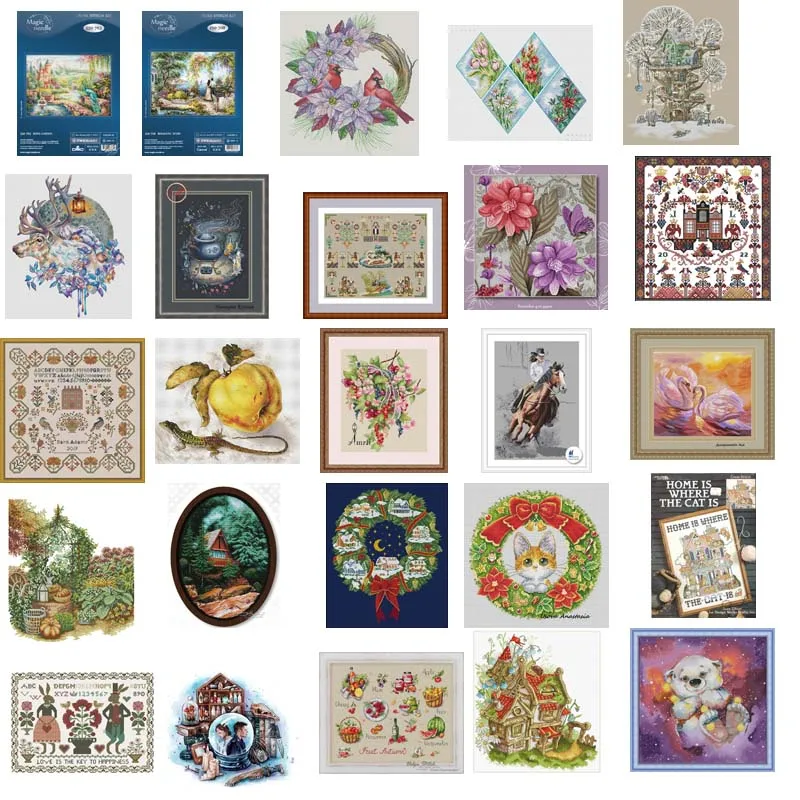 

Top Quality Lovely Hot Selling Counted Cross Stitch Kit DIY needle work for home fun set 1-21