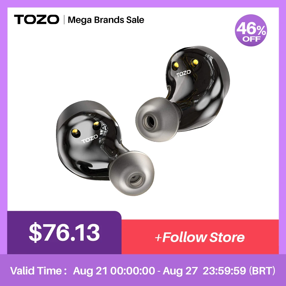 Altavoz Bluetooth TOZO NC9 Auriculares Bluetooth Inalu00e1mbricos