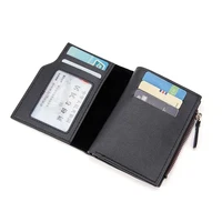 Men Wallet Short PU Leather Male Purse Black Coffee Credit Card Holders with Zipper Men Wallet Money Bag carteira masculina - Image 4