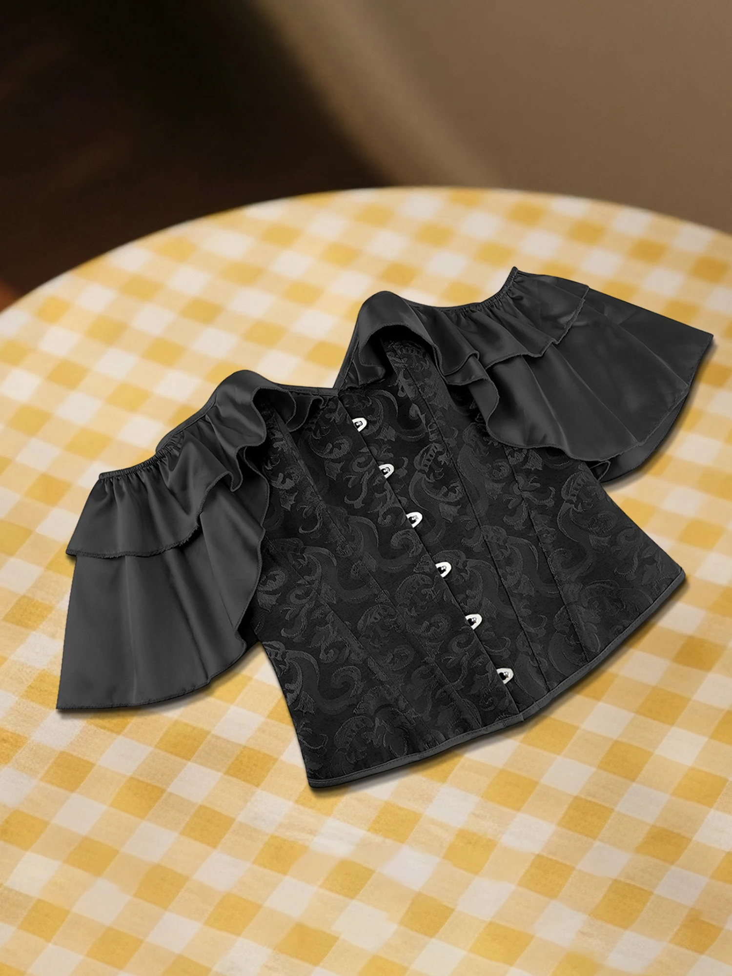 Elegant Lace-Up Corset Bustier with Floral Embroidery Detailing and Sweetheart Neckline for a Chic Look