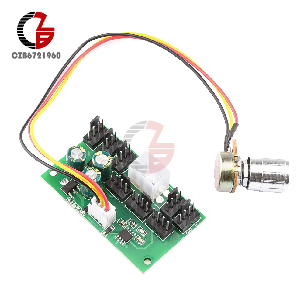 PWM Fan Speed Controller DC 12V Voltage Regulator Graphics Card 6P Power Supply 2510-3P + 1 8 CH Fan Hub High Power Governor