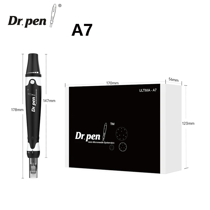 Professional Dr.pen A7 Dermapen Beauty Equipment with Sharpest Nano Needle Faster Recovery Microneedling Pen for Face Care