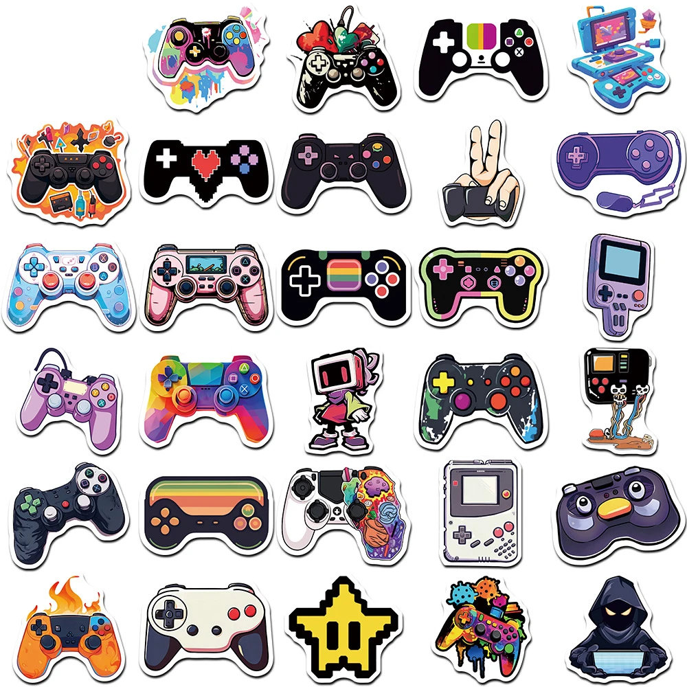 10/30/57pcs Cool Cartoon Video Game Stickers Vintage Funny DIY Sticker Graffiti Phone Case Bike Car Fun Classic Kid Sticker Toy - 5
