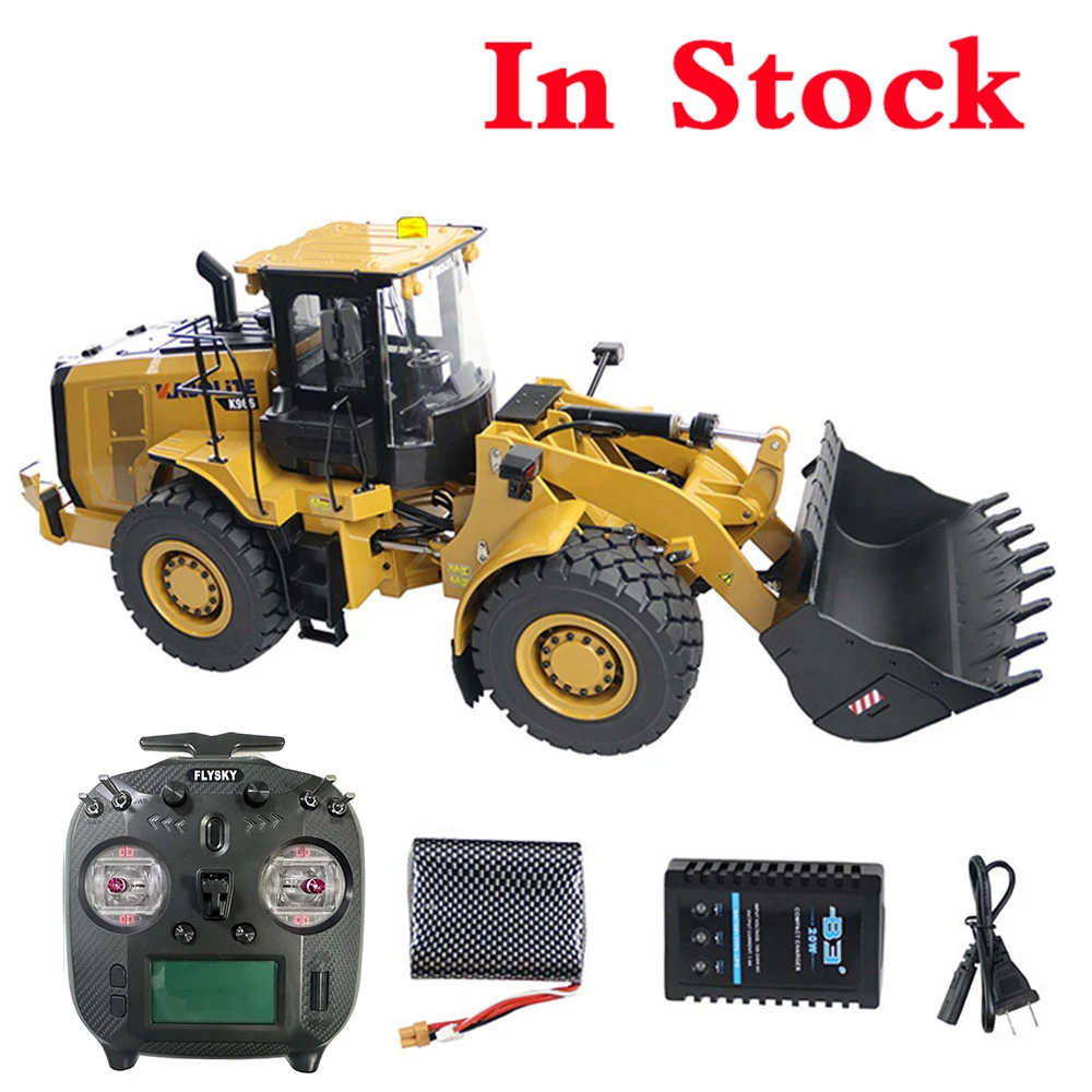 KABOLITE K966 100S 1/16 RC 유압 로더 금속 불도저 모델 RTR, 배터리 충전기 포함, 남아 RC 자동차 장난감 선물, 재고 있음