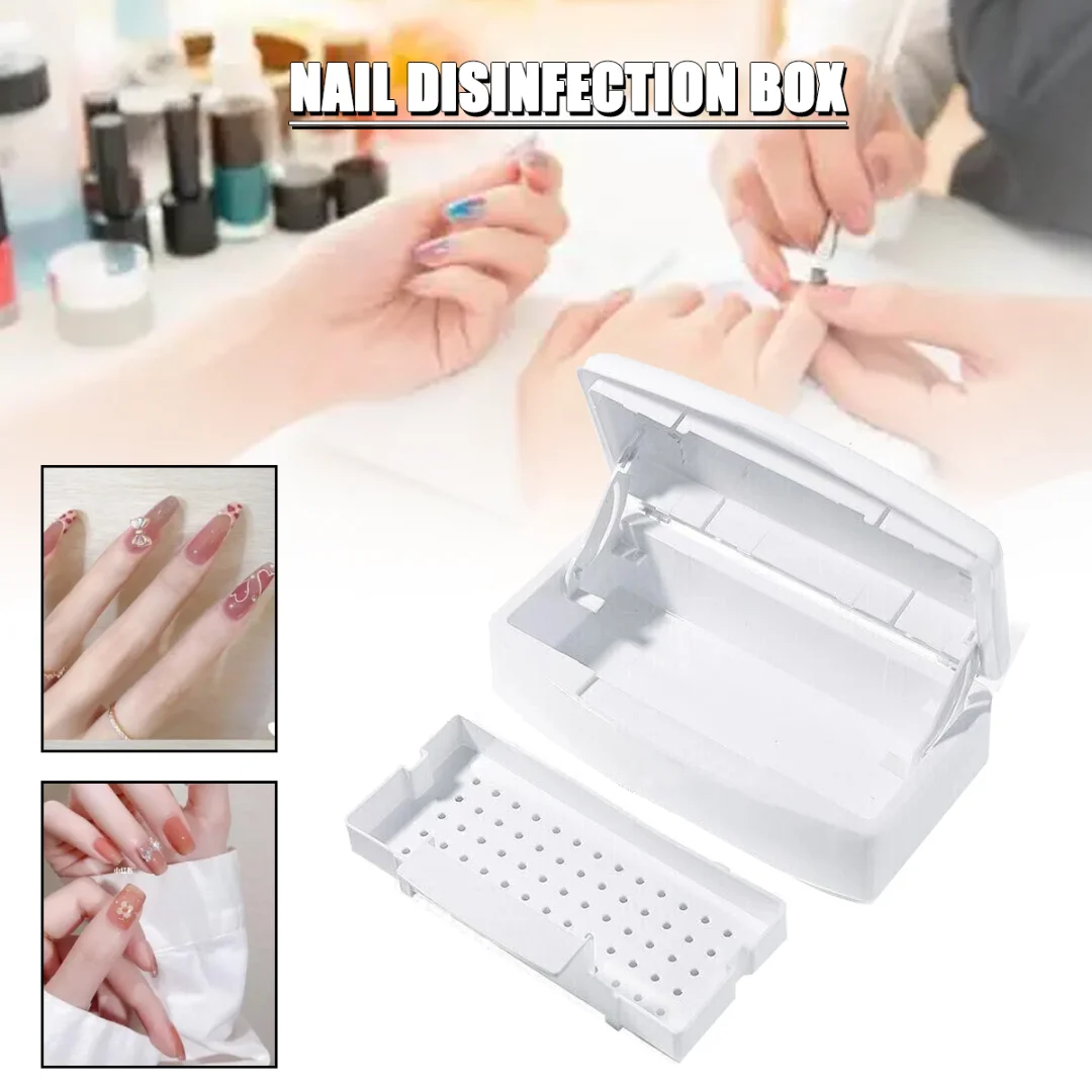 

Nail Sterilizer Tray Disinfection Box Sterilizing Clean Nail Art Salon Manicure Implement Sanitize Tool Equipment Cleaner Tools