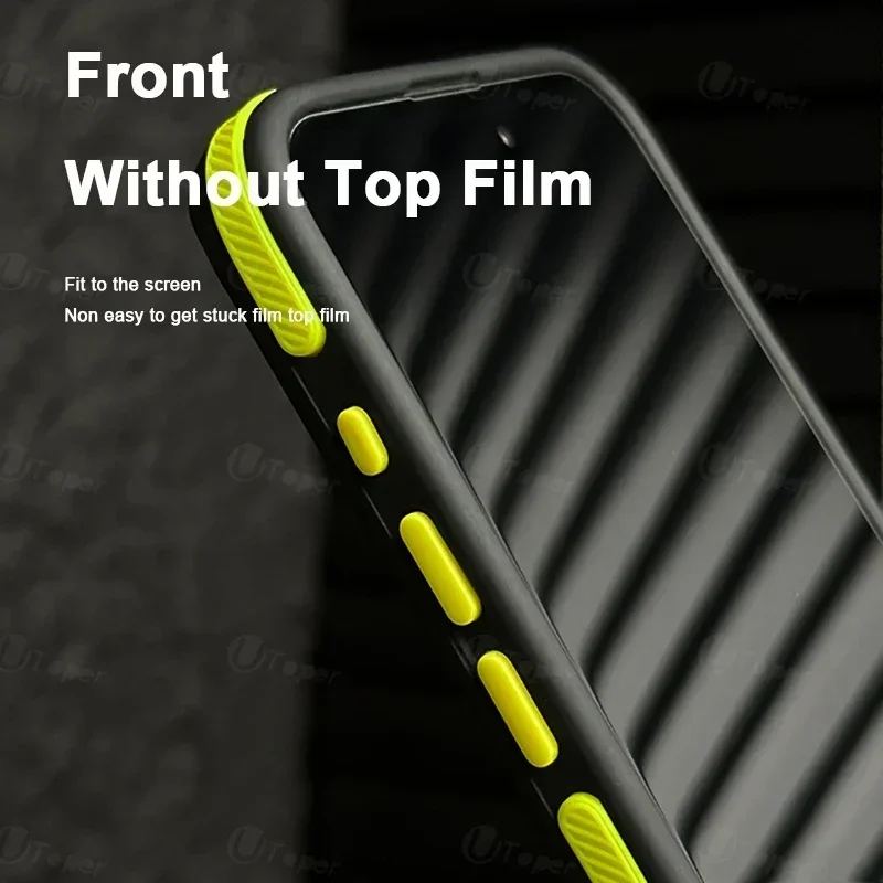 Bicolor Matte Frosted Magnetic Translucent Shockproof Phone Case