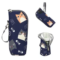Outdoor Baby Milk Water Bottle Warmer Bag Infant Feeding Bottle Protective Cover Insulation Portable Stroller Hanging Warmer bag 1
