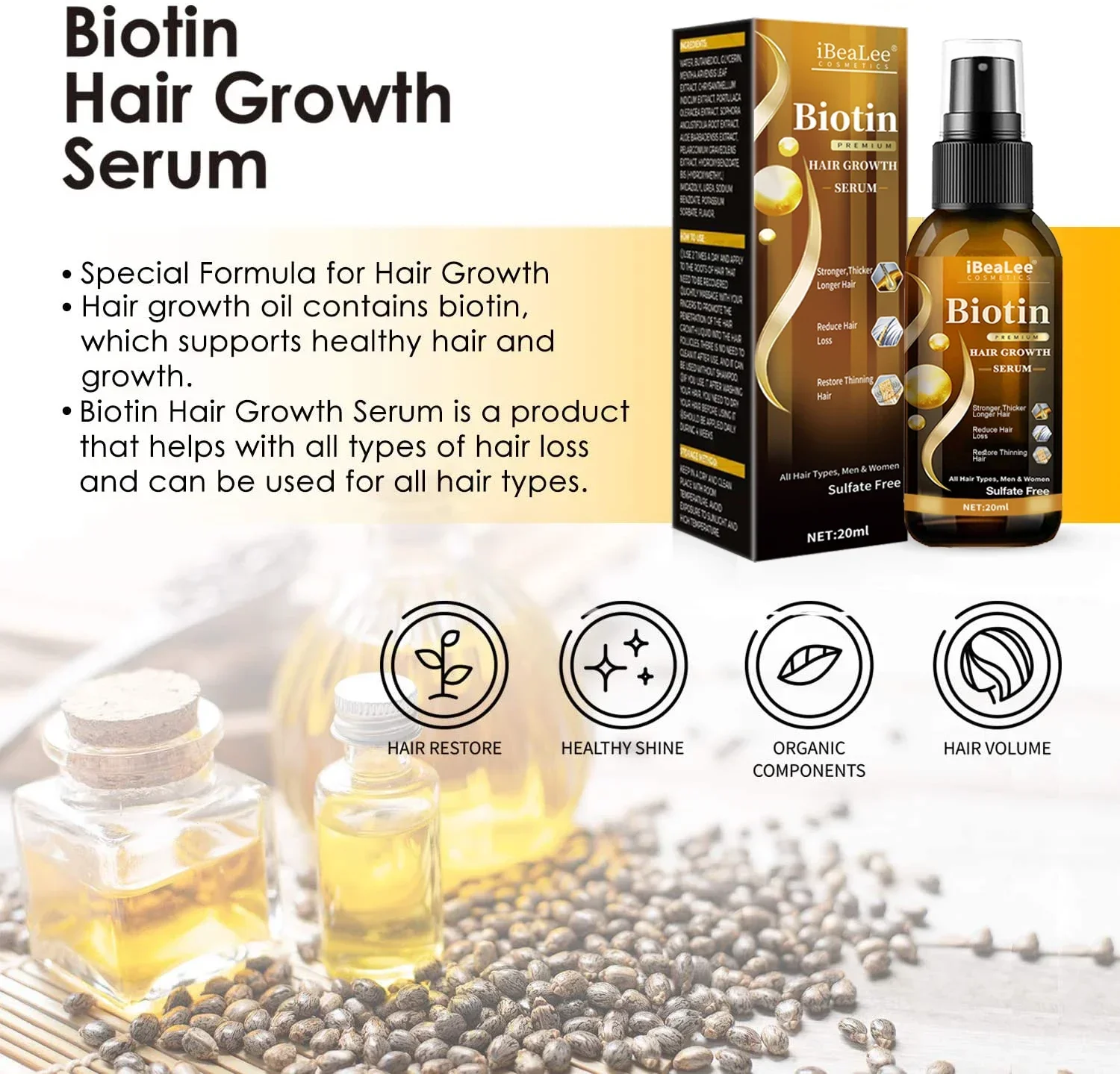Hair Growth Treatment Strengthens Nourishes Scalp
