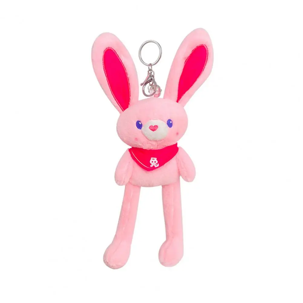 

30cm Rabbit Keychain Long Ears Bunny Doll Plushies Bag Pendant Soft Cartoon Plush Toy Key Ring Pendant Accessories New Year Gift