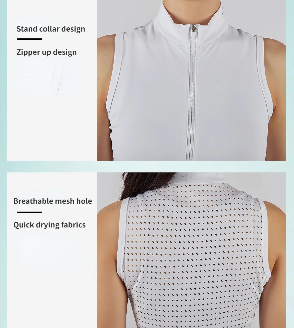 Sports Stand Up Collar Sleeveless Tennis Sports Dress Women's Polo Neck New Breathable Badminton Golf Dresses Pleats Skort
