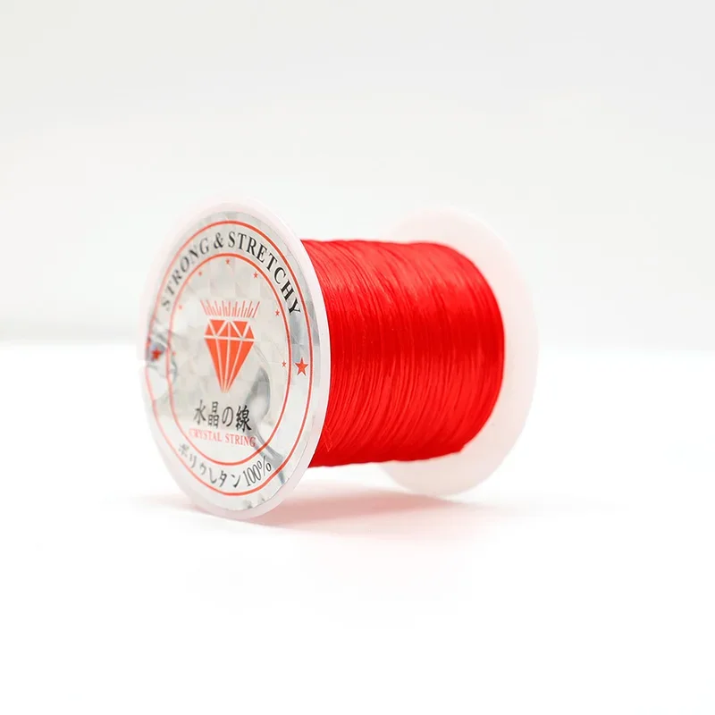 Elastisch Kralenkoord Wit 1mm - Perfect voor Sieraden Elastisch Kralenkoord Wit 1mm - Perfect voor Sieraden
