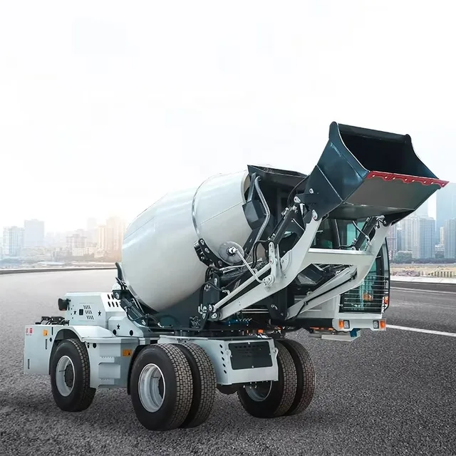 Self Loading Concrete Mixer Truck with Engine High Efficiency 0.5m3-6.5m3 Capacities for Sale 5