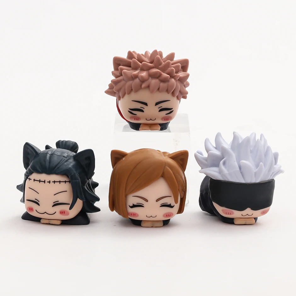 

Jujutsu Kaisen Gojo Yuji Nobara Suguru OHIRUNEKO Sleep Cat Anime Dolls Decoration Collection Figurine Toys 4pcs/set