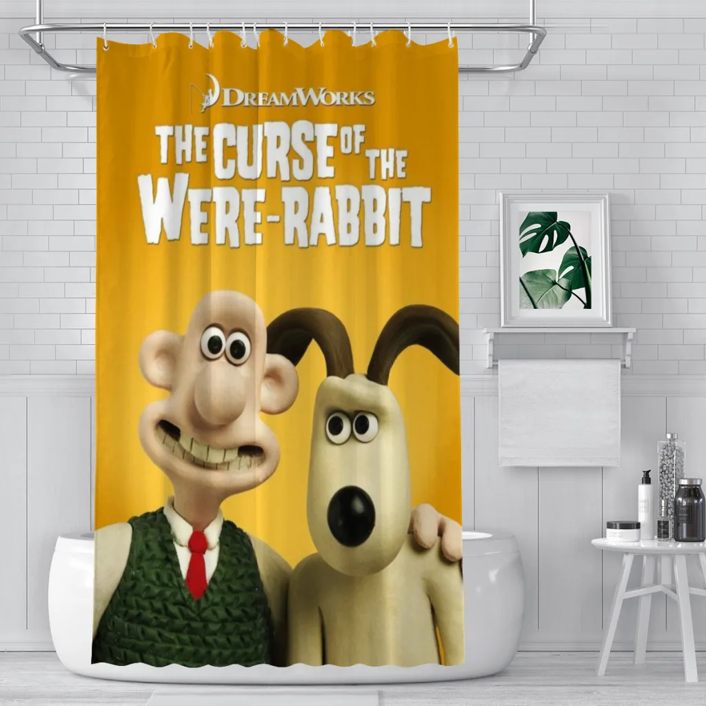 

Kawaii Cute Gromit Shower Curtain for Bathroom Aesthetic Room Decoration