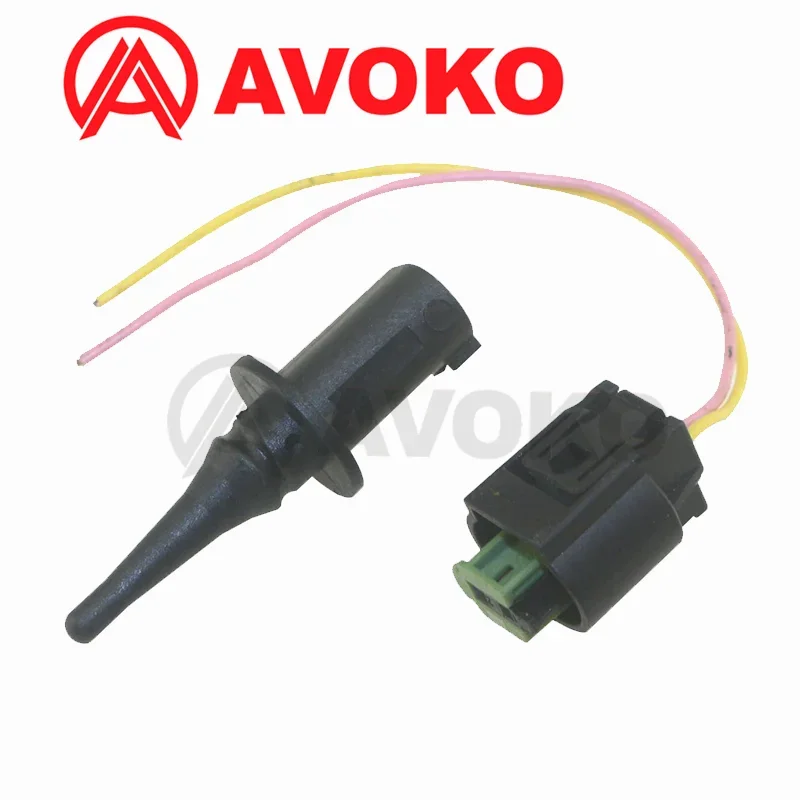 Ambient Outside Air Temperature Sensor WIth 2Pin Connector Plug For MB MERCEDES-BENZ VW VOLKSWAGEN CHRYSLER DOGE SMART temperature sensor