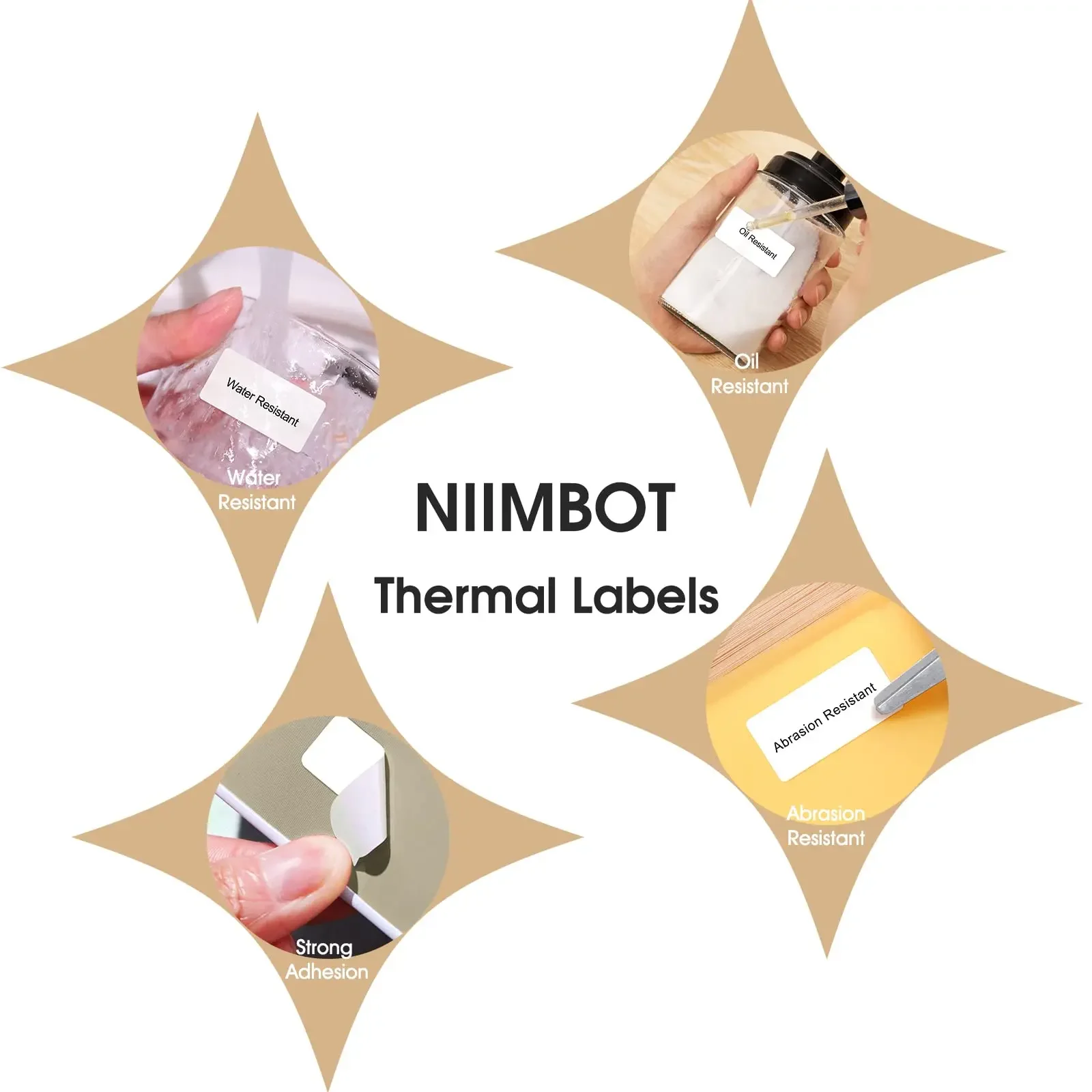 NIIMBOT B3S B21 Nyomdász Kreatív színben Táj mintás Ismertető jel Irat antiscratch oil-proof Vízhatlan esőköpény Besorolás matricák