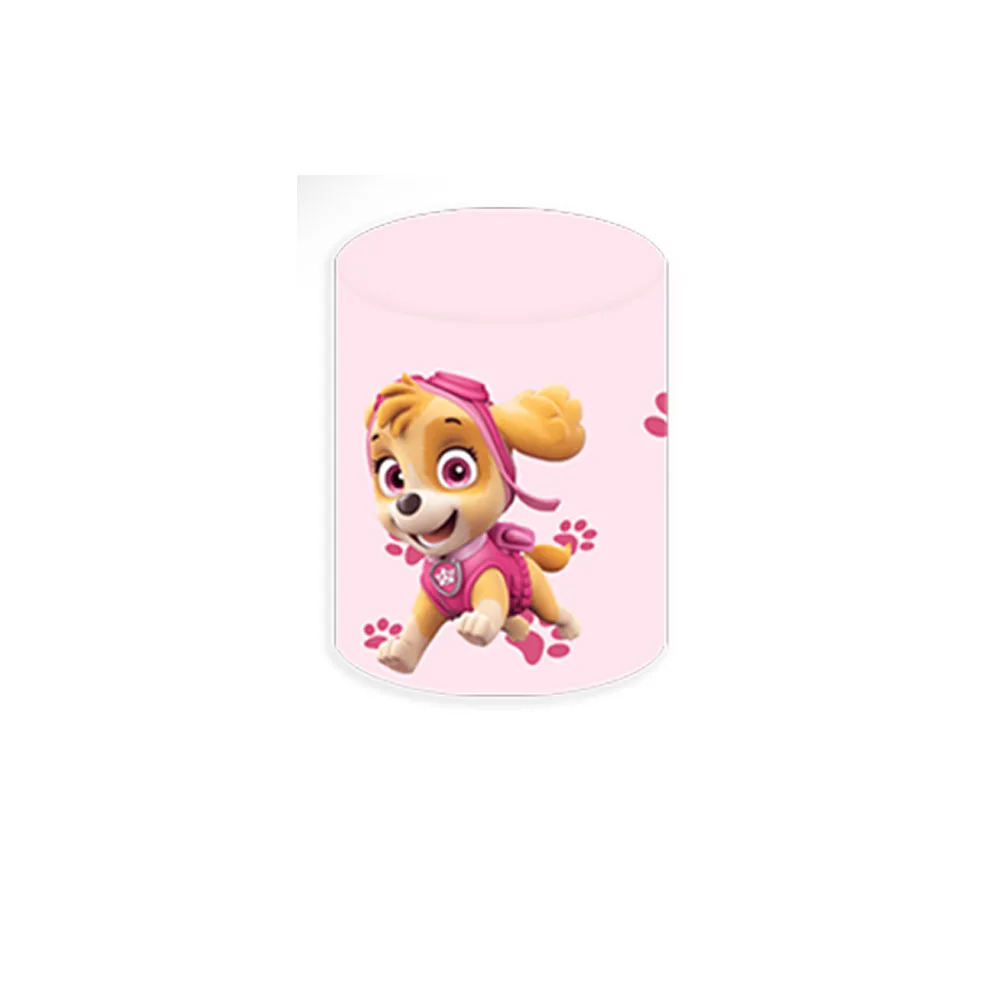 thumbnail image 1 of Cubiertas de fondo redondas de Paw Patrol Skye para niñas, fondo para fiesta de primer cumpleaños, pedestal para baby shower, cilindro, decoración para eventos, elástico, 1 of 5