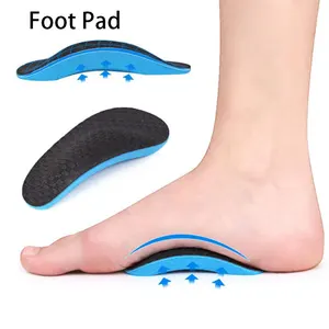 1Pair Sports Palm Foot Pad Flat Arch Support Half Cushion Inner Insoles Orthopedic Insoles Correcting Flat Feet Support Foot Pad