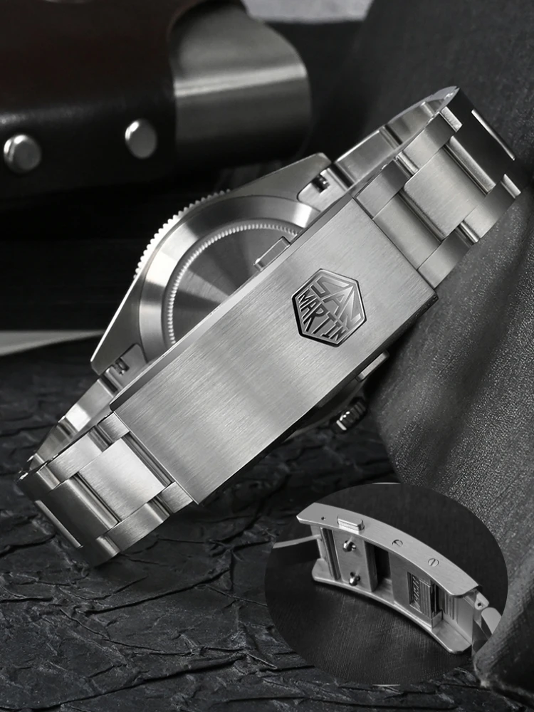 San Martin 남성용 기계식 자동 손목시계, NH34 GMT 시계, 3H 날짜 방수, 10Bar Relojes BGW9 Lume, SN0109, 39mm
