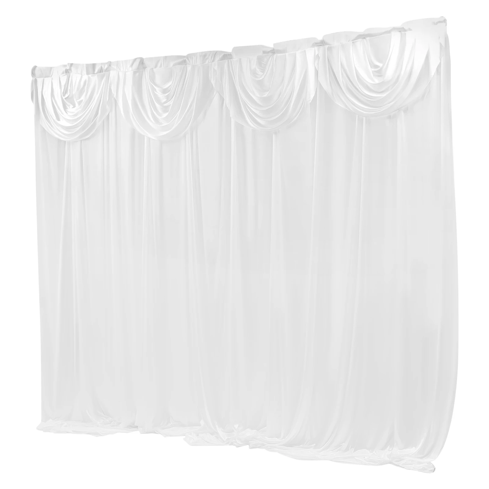 Wedding Background Curtains, 3x3m Background Decor Fabric Silk Material for Weddings, Parties, Stage, Theatre/ Photo Studios