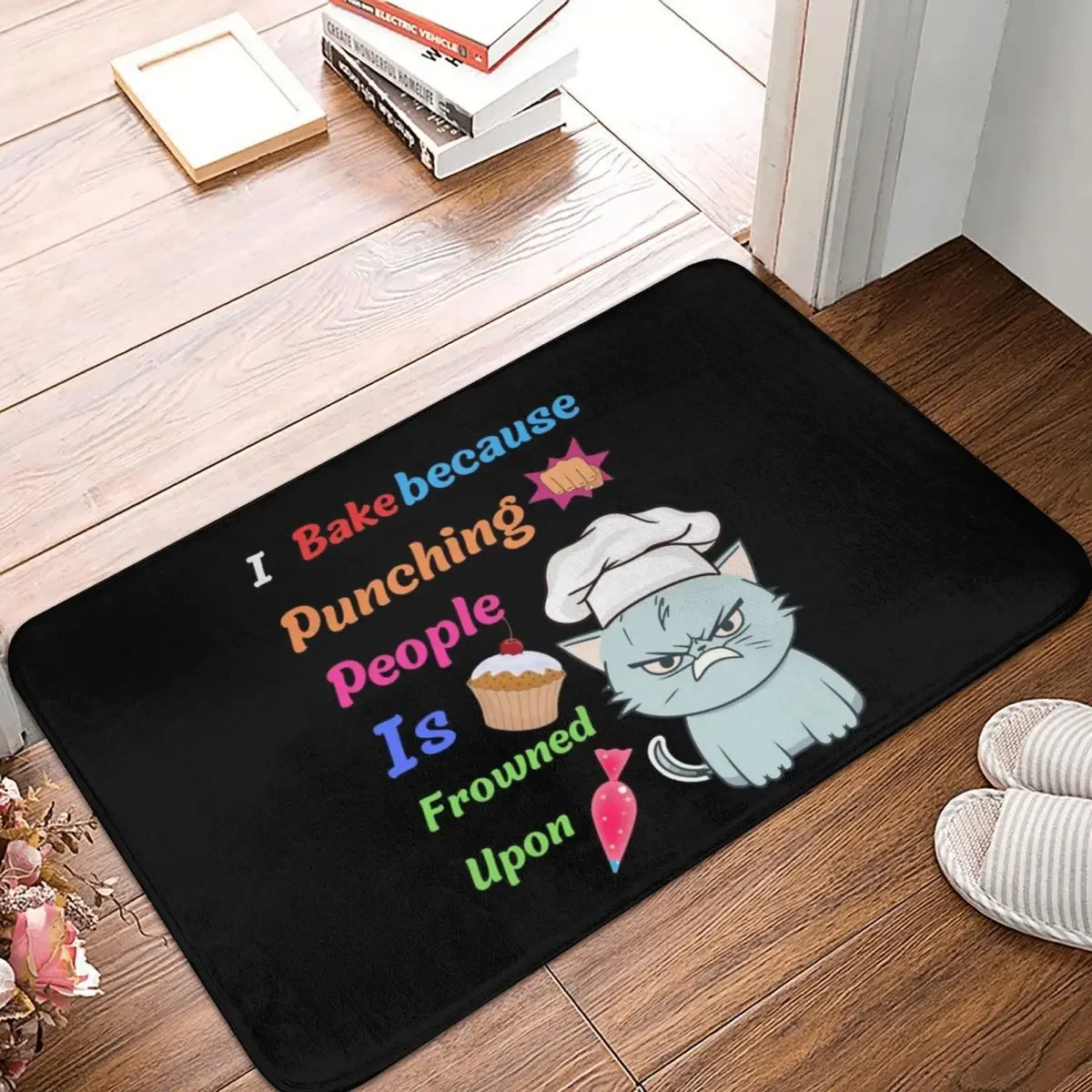 

Bake Because Doormat Rug Carpet Mat Footpad Polyester Non-slip Water Oil Proof Entrance Kitchen Bedroom Balcony Toilet