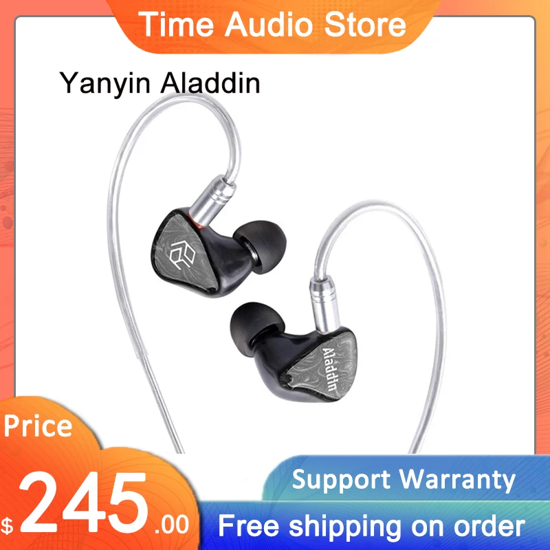 

Yanyin Aladdin In Ear Earphone 1DD+3BA Hybrid Custom 3D High-End Monitor Studio Bass 2Pin 0.78mm Audiophile Musician Headphone