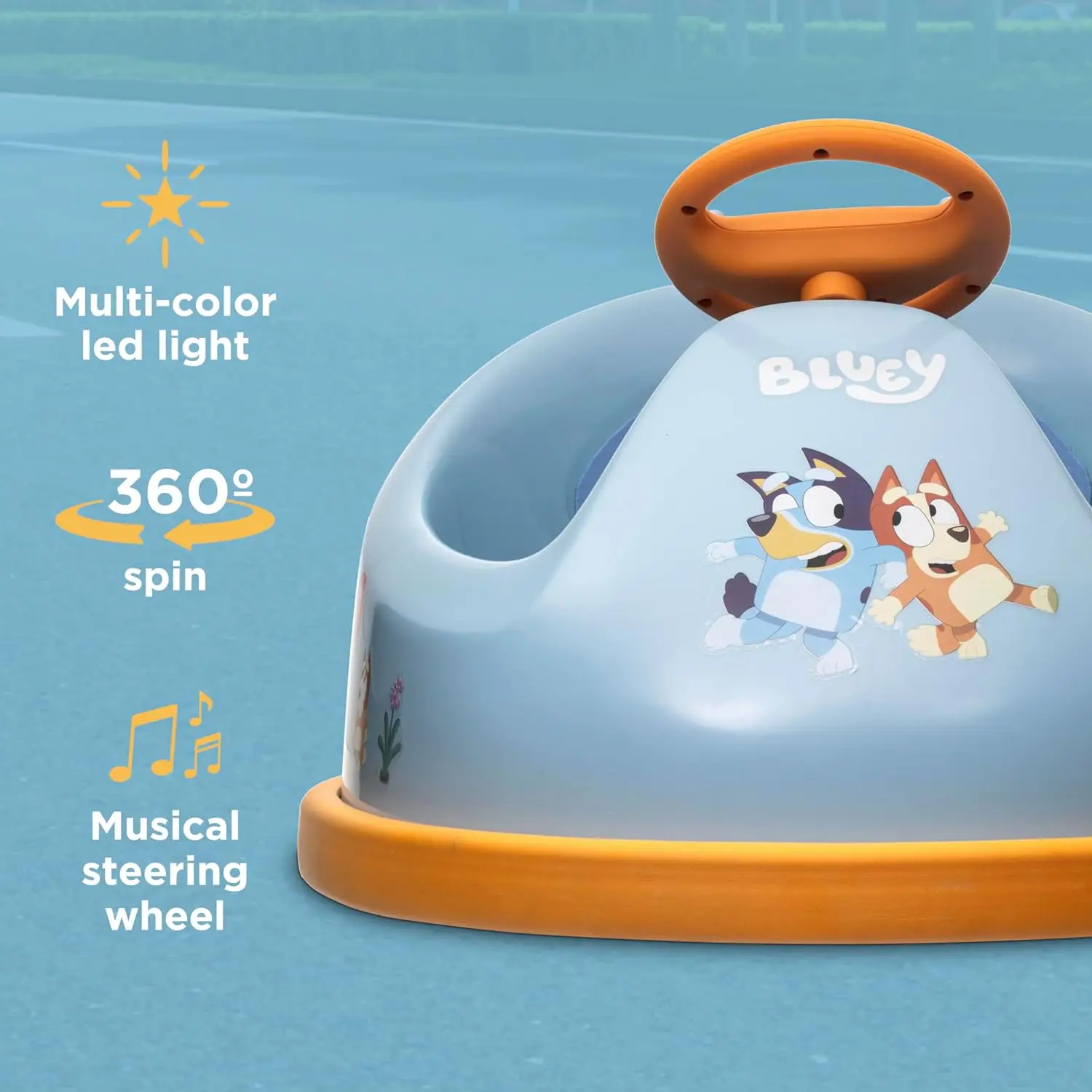 Toddler Bumper Car with Remote Control and 360 Degree Turning, 6V Motor, LED Lights, Gifts for Toddlers