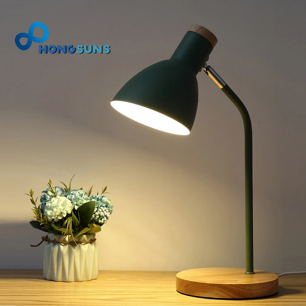 Wooden Nordic Living Room Desk Lamp Reading Table Lamp Eye