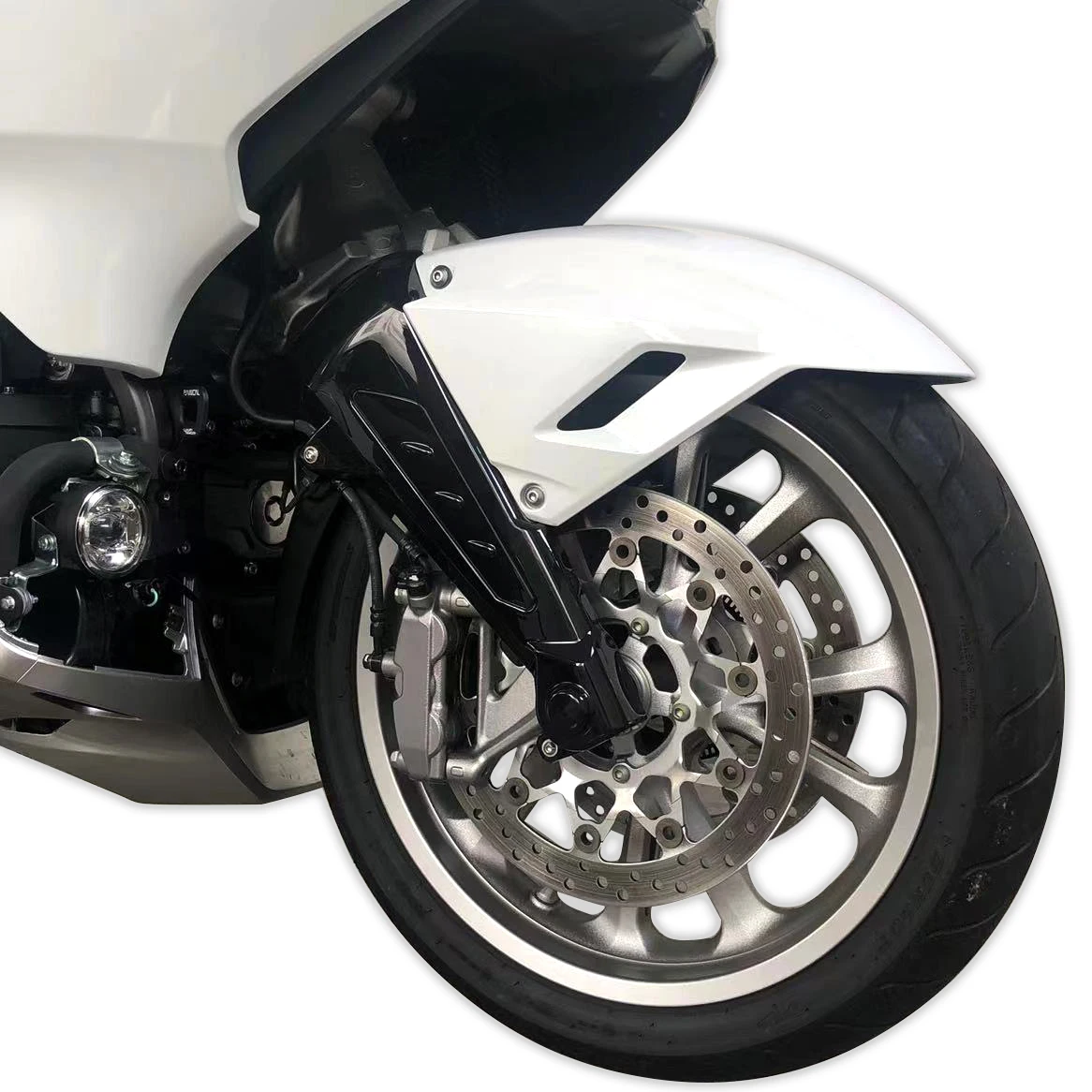 

Front Fork Leg Covers Protective Cover Mounting Kit For Honda Gold Wing GL1800 GL1800B F6B 2018-2023 Motorcycle Black Plating